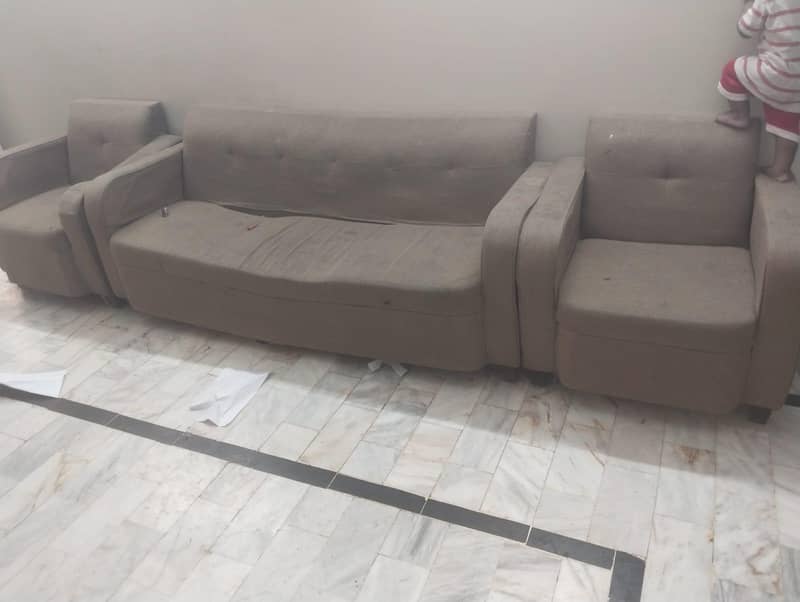 Brown comfortable sofa set 2