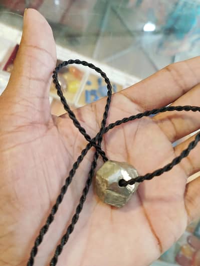 natural pyrite perite necklace