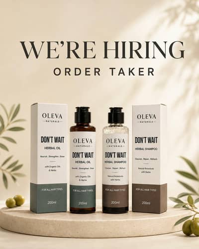 saleman required for herbal oil & shampoo