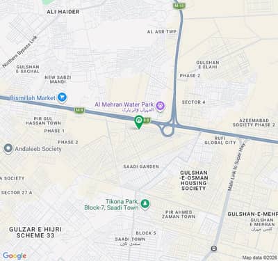 Prime Location 120 Square Yards Residential Plot Available For Sale In Block-2, Saadi Garden