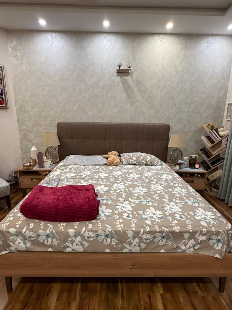 Bed  and side table 0