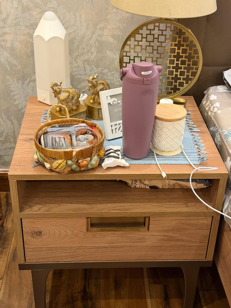 Bed  and side table 2