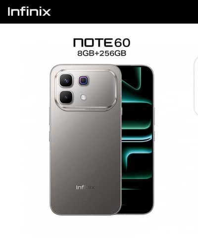 Infinix Note 60 ha BoX Pack 8/256 Urgent sale