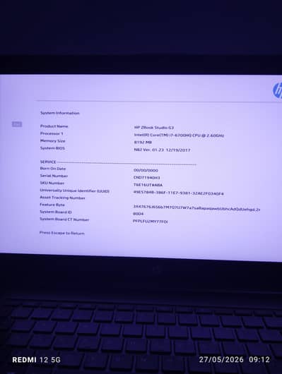 Hp ZBook Studio G3