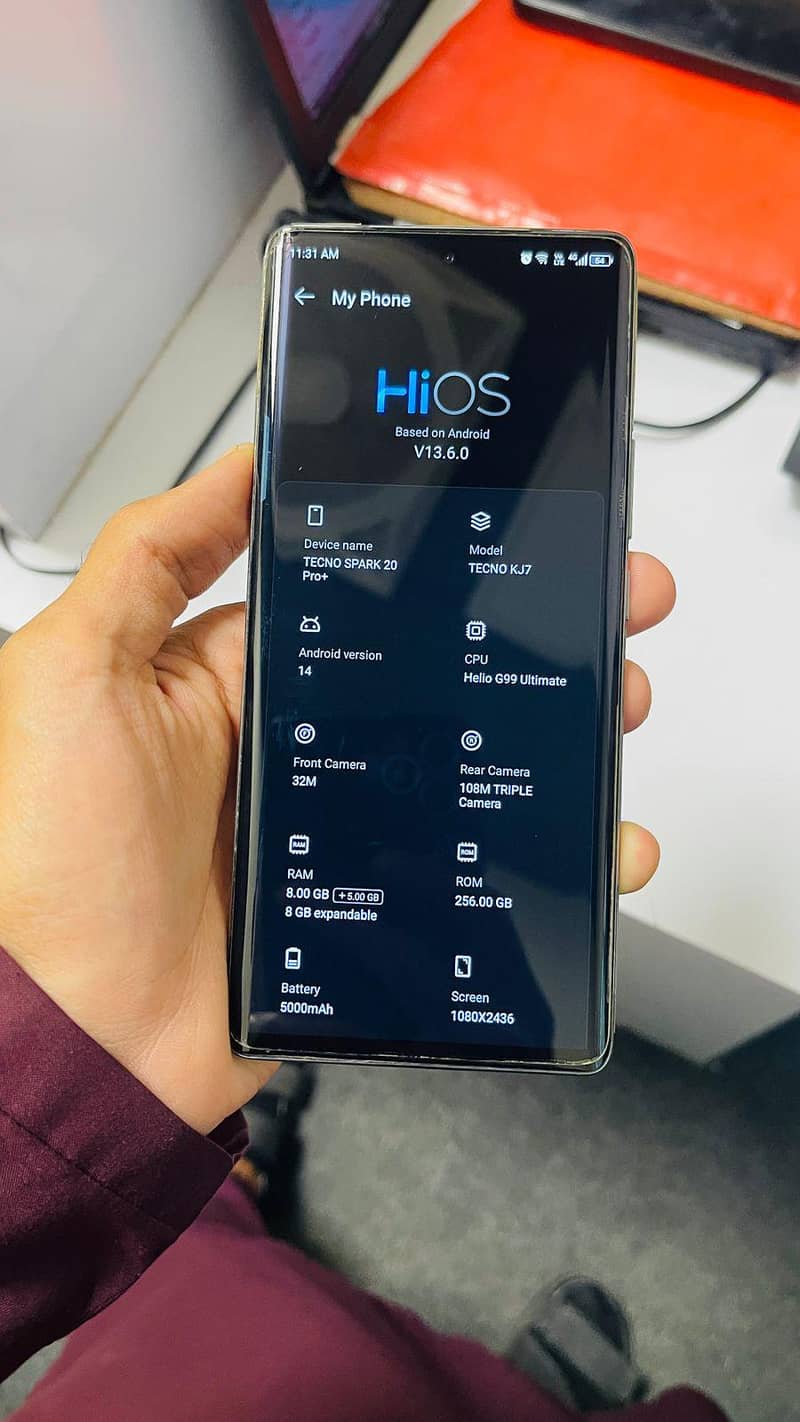 Tecno spark 20pro plus 6