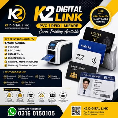 Premium PVC, RFID, MIFARE & NFC Cards Printing Services