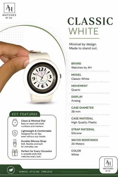 Pop White – Kids & Teens Watch