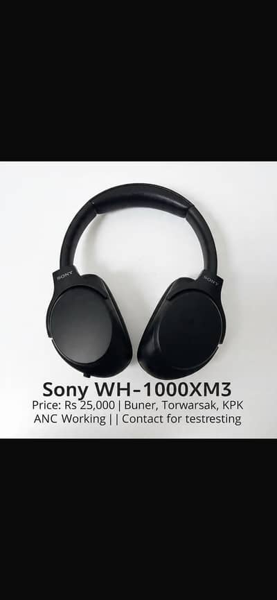 Sony WH-1000XM3 Noise Cancelling
