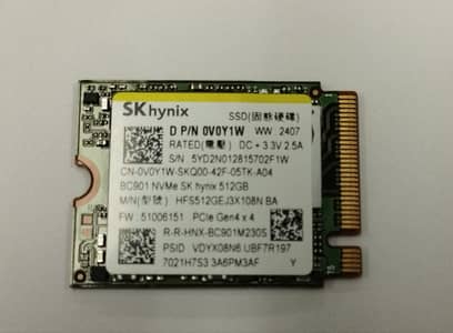Sk Hynix 128gb Gen 3 Nvme (2230) (whatsapp 0333 6233364)