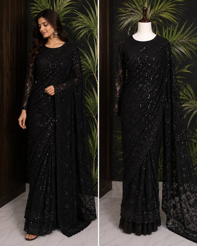 black saree 0