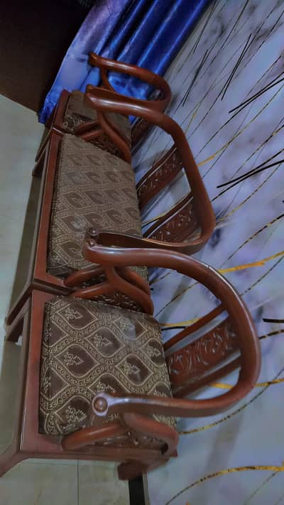 wooden sofa