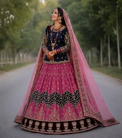 Bridal Lahnga Unique Design