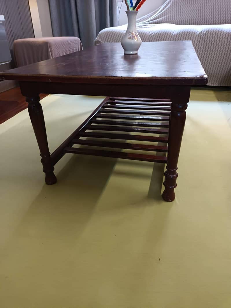 old style sheshum centre table 1