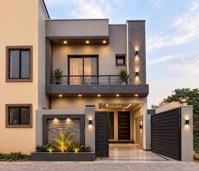 4 Marla Grey Structure House for Sale in White Villas, Multan Road Lahore A+ Construction