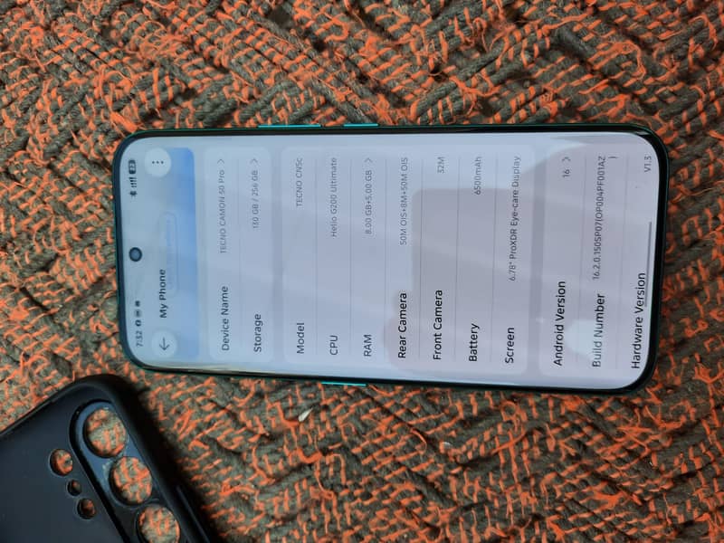 Tecno camon 50 pro 7