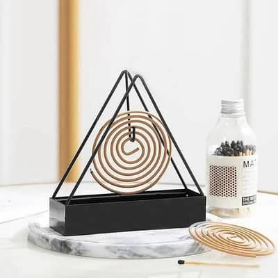 Wrought Iron Mosquito Coil Holder Stand – Decorative Home Use