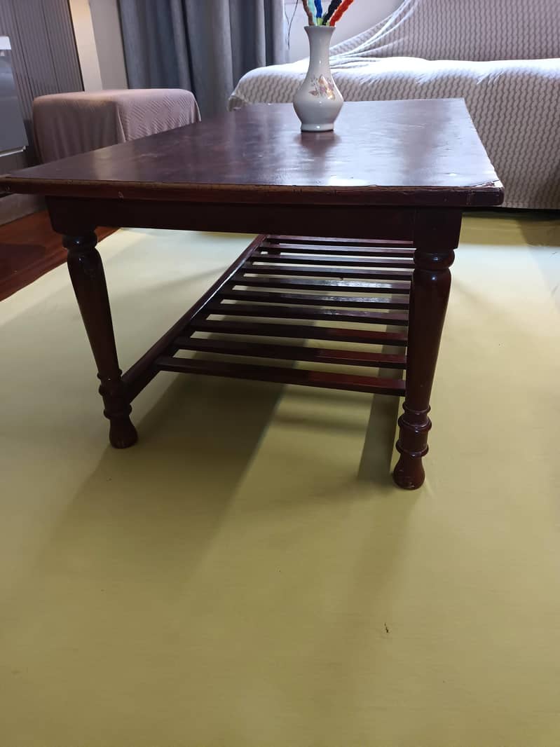Center Table  شیشم wooden 4