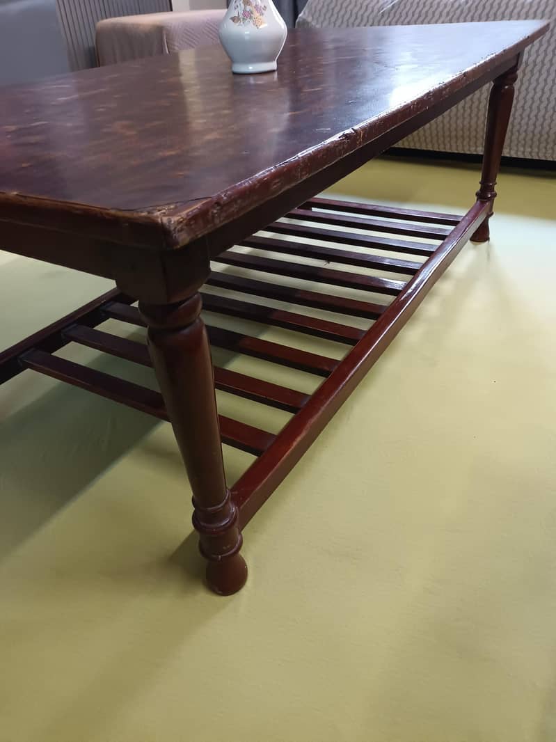 Center Table  شیشم wooden 5