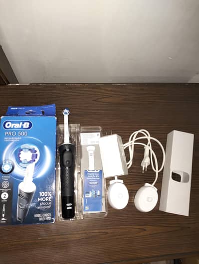 Oral-B Pro 500 Rechargeable Electric Toothbrush - Open Box / Brand New