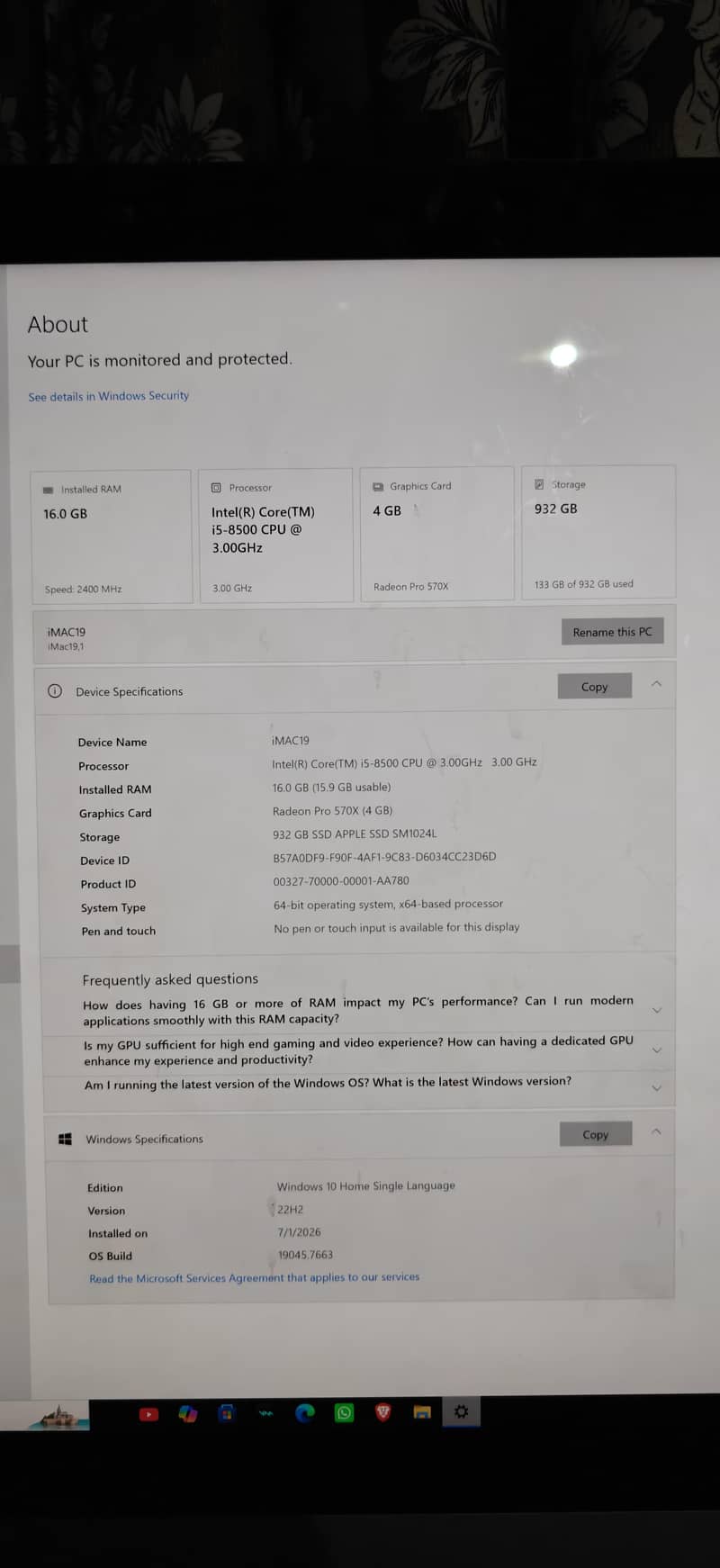 iMac 2019 1