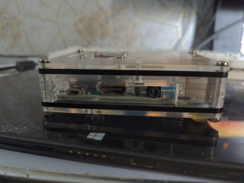 Raspberry pi 3 model B+. With  transparent Case 1