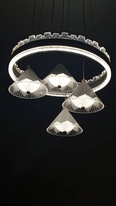 Chandellers (Fanoos) LED with Three Shades-almost New