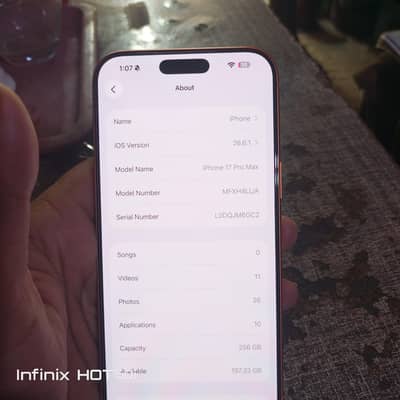 iphone 17pro max 256 gb jv