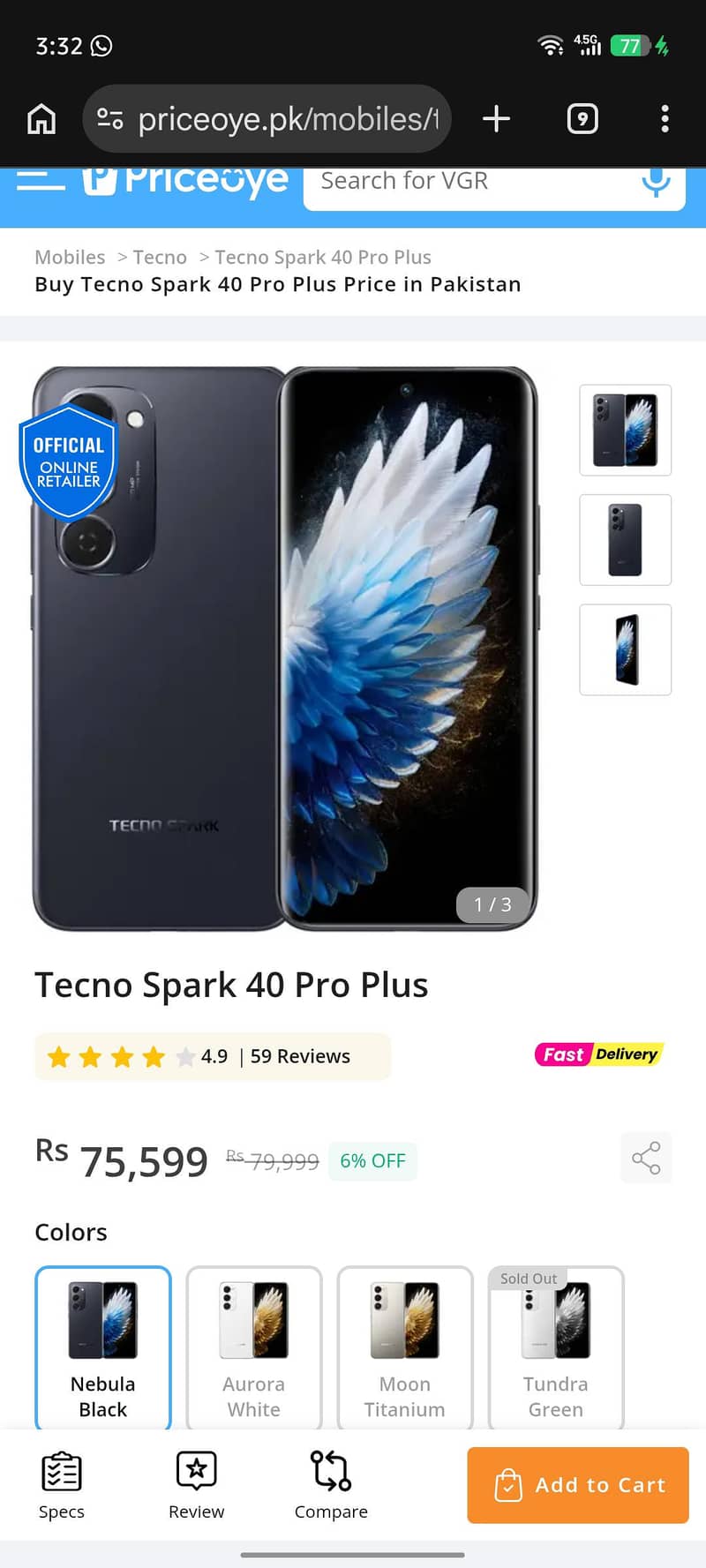 Tecno Spark 40 Pro Plus 6