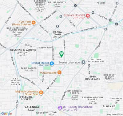 1 Kanal Plot on 80 Ft Road, Close to Rehmat Market in WAPDA Town Phase-1, Lahore