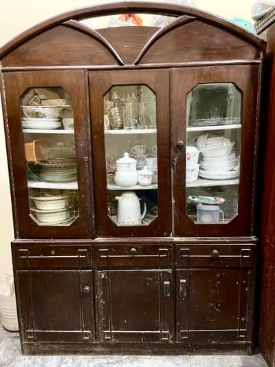 Large Wooden Crockery Cabinet