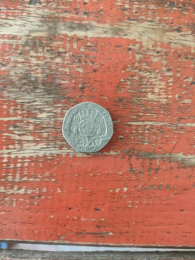 original UK 50 pence coin-1990 / collectible British coin