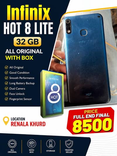Infinix Hot 8 Lite with box