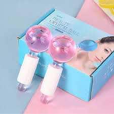 Ice Hockey Beauty Ball Pink Crystal Ice Hockey Ice Therapy Face