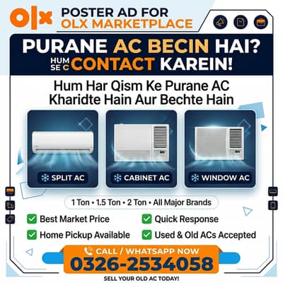 Sale Your Old AC / Split Ac / Ac / Dc Inverter / Scrap AC Split Ac