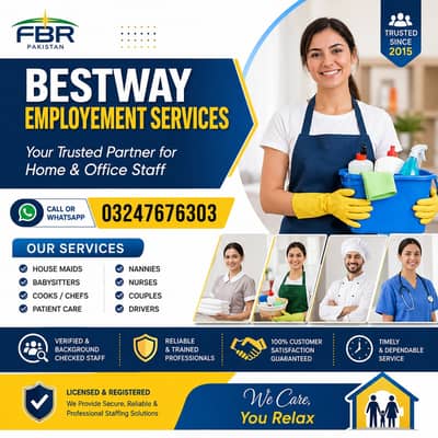 Maids/Babysitter/Cook/Driver/Patient Care/Nanny/Helper /Available