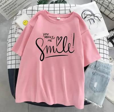 1 PC woman's stitched cotton painted T- shirt