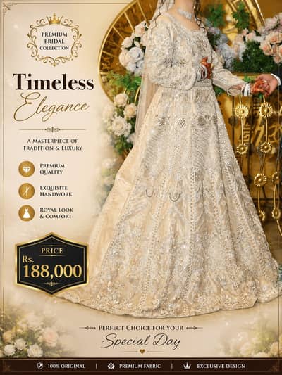 Premium Bridal Wedding Lehenga | Luxury Bridal Dress | Heavy Handwork