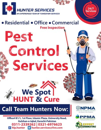 Fumigation Services Karachi | Pest Control | Termite, Insect Treatment