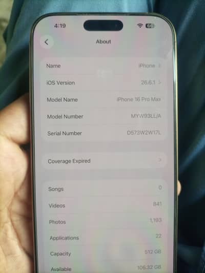 Apple iPhone 16 Pro Max jv 512 face to face deal only