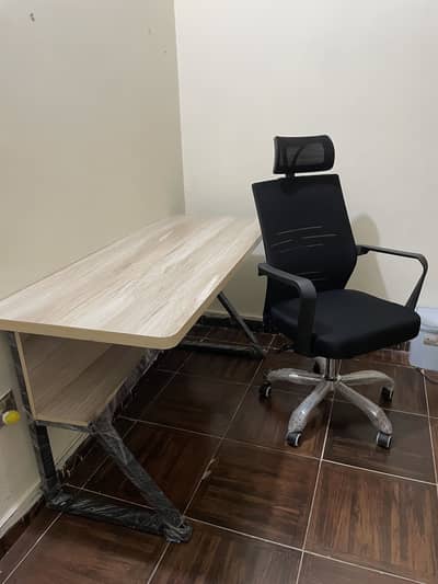 OFFICE TABLE AND CHAIR