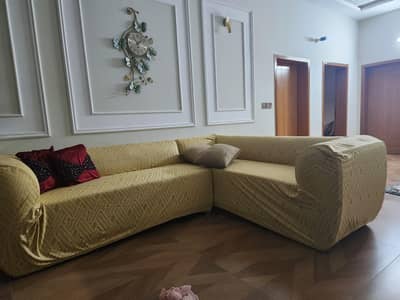 L shaped sofa cover,3+3