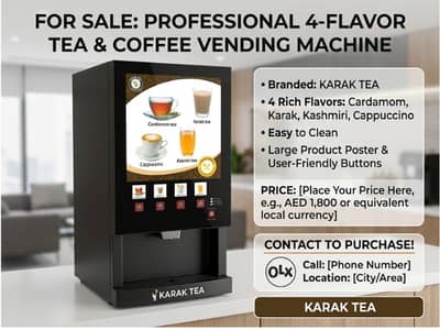 Professional 4-Flavor Tea & Coffee Vending Machine for Sale