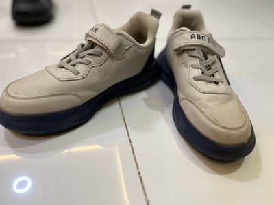Boys joggers blue beige colour - lightly used