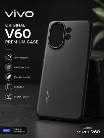 vivo v60 original box wala cover ha black color and gold color