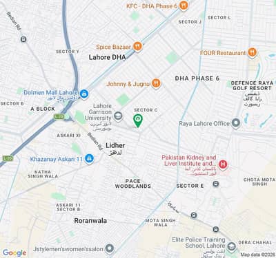 DHA Phase 6 C-730 Prime 1 Kanal Residential Plot