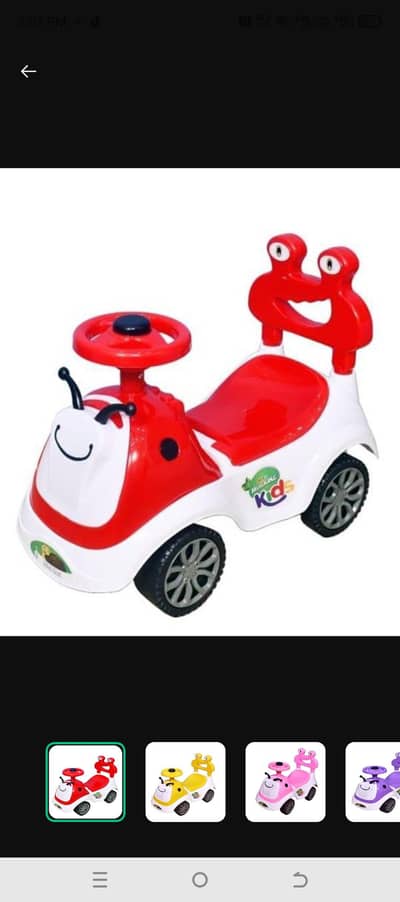 red crabe head kids ride-toy ages 1-5