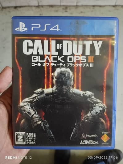 Call of Duty: Black Ops 3 PS DVD
