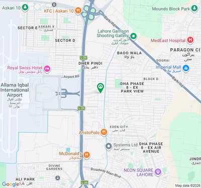 DHA Phase 8 Ex-Park View E-37 Rare 38 Marla Corner Plot