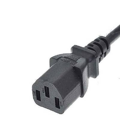 Power Cord 3 Prong Hole Computer Cord Monitor Power Cable PC (Orginal)