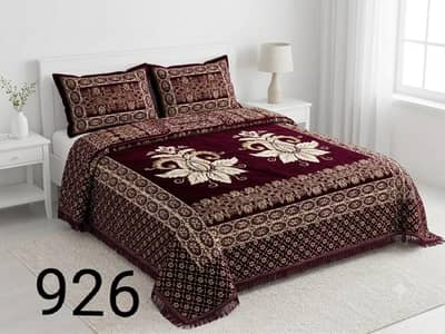 Premium velvet jacquard bedsheet 